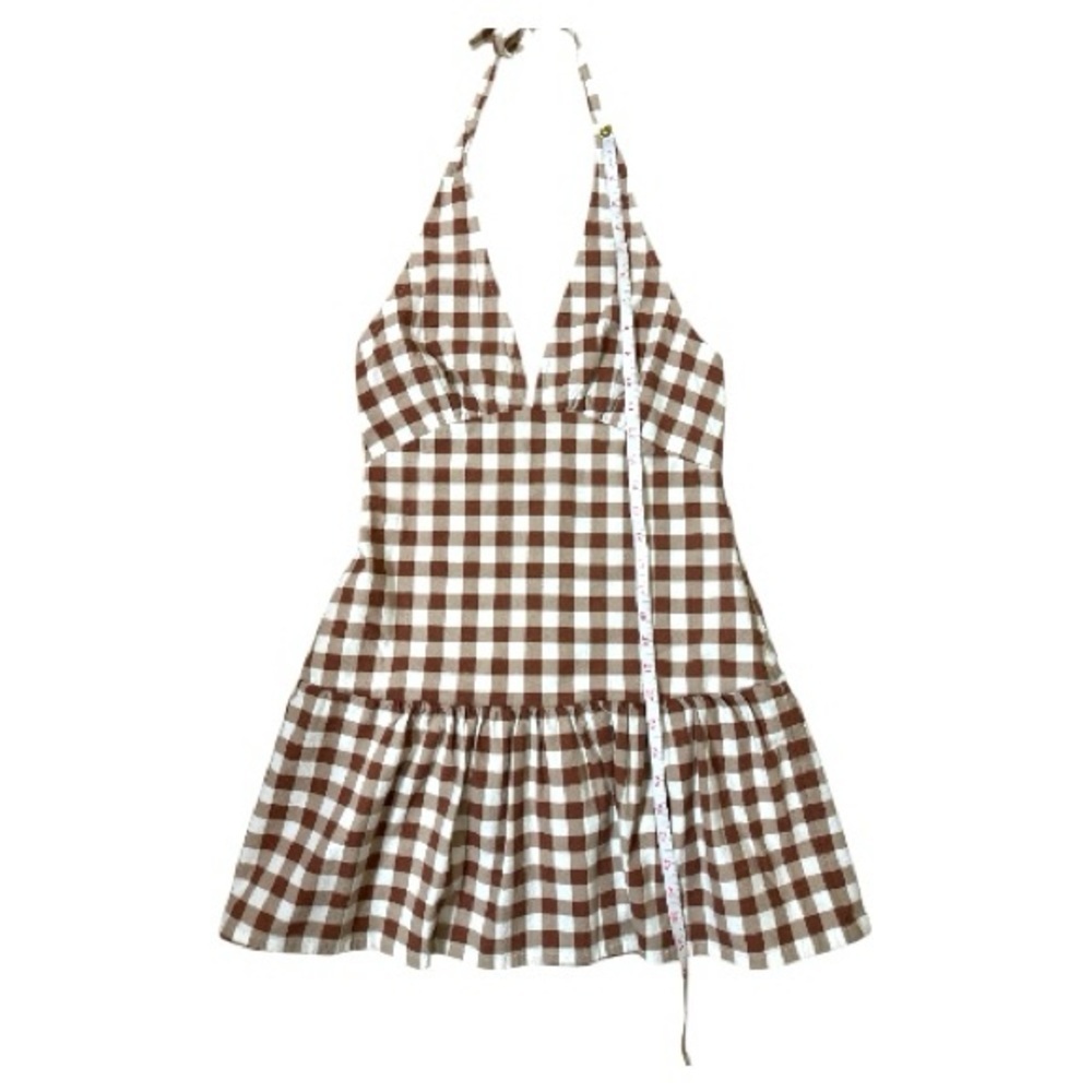 Free People Cecil Mini Gingham Halter Dress Size XS NWT - Picture 13 of 16